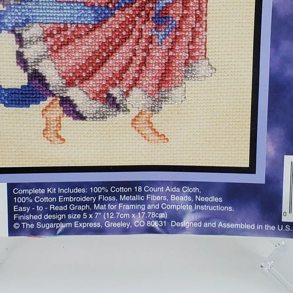 Sugarplum Express Heavenly Delights Angel Counted Cross Stitch Kit 411 Beads New